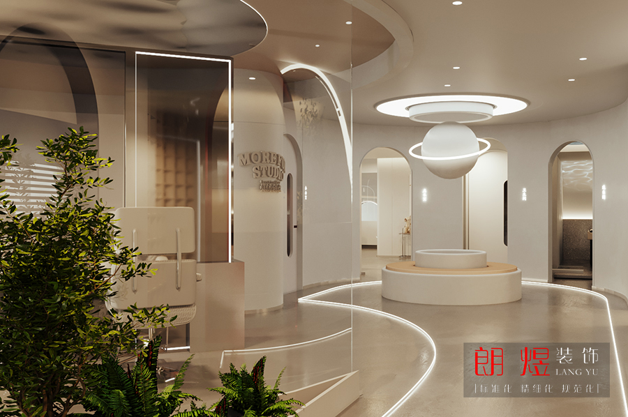 美容美發店裝修設計效果圖