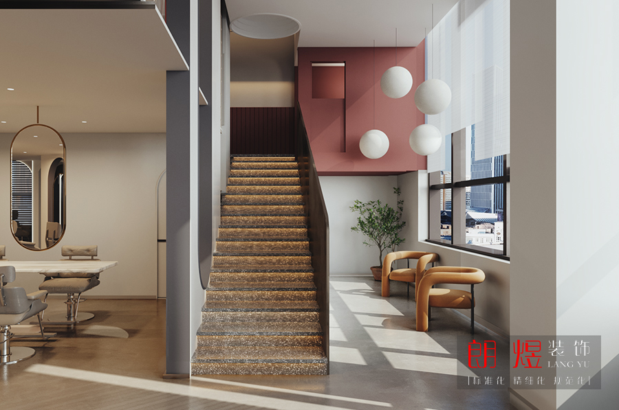 美容美發店裝修設計效果圖