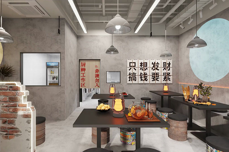 200㎡燒烤店裝修全攻略：風格選擇×空間規劃×成本管控