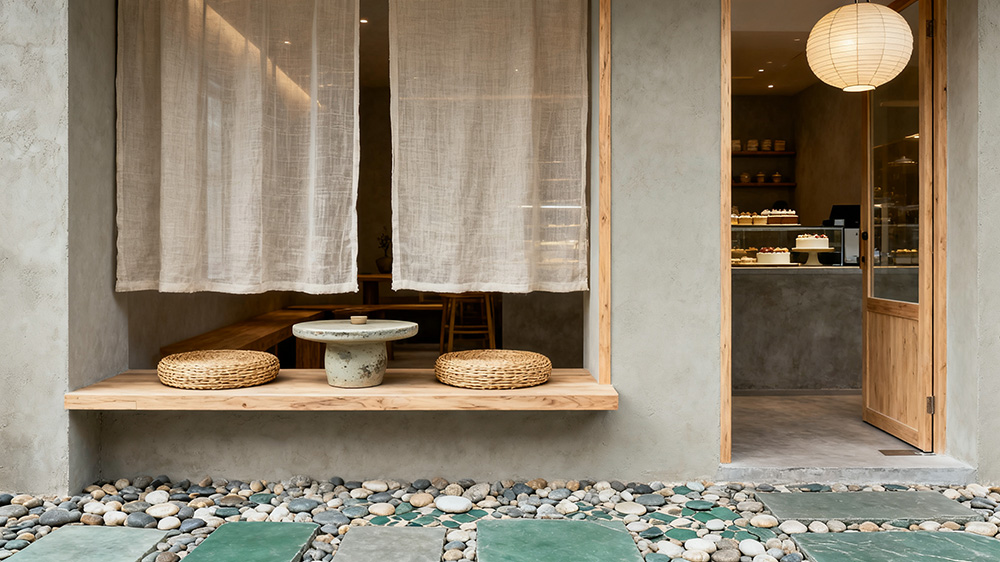 第2張蛋糕店門頭裝修設計效果圖