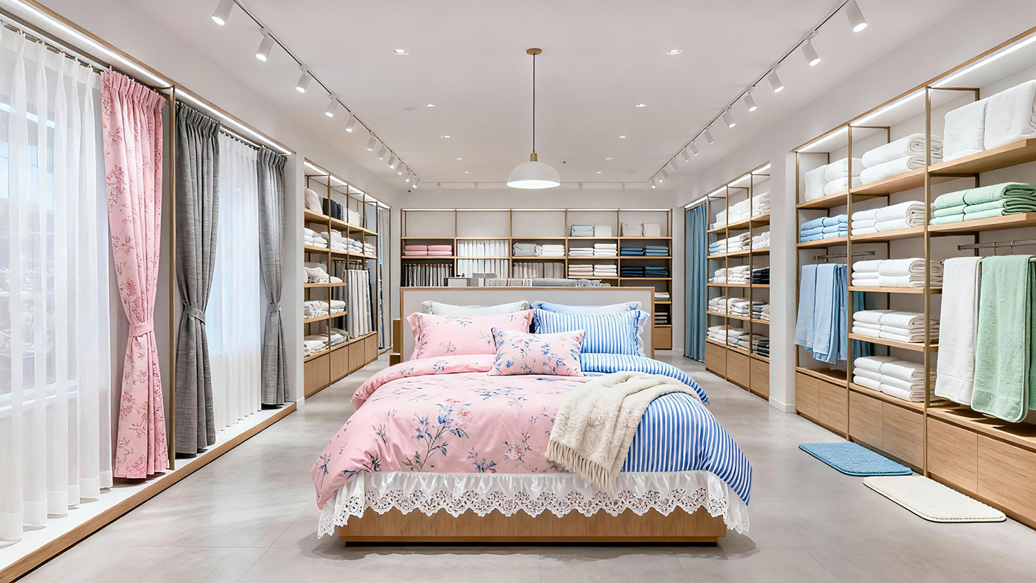 優秀家紡店鋪裝修效果圖深度剖析：助力店家打造商業空間新典